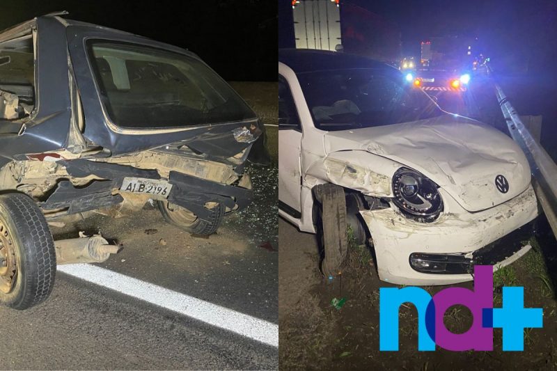 Acidente aconteceu na noite de segunda-feira (21), na BR-101 – Foto: Ricardo Alves/NDTV