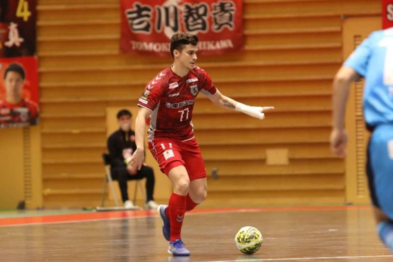 Gabriel Penezio volta ao JEC Futsal ap&oacute;s passagem pelo Nagoya Oceans, do Jap&atilde;o – Foto: Nagoya Oceans/Divulga&ccedil;&atilde;o/ND