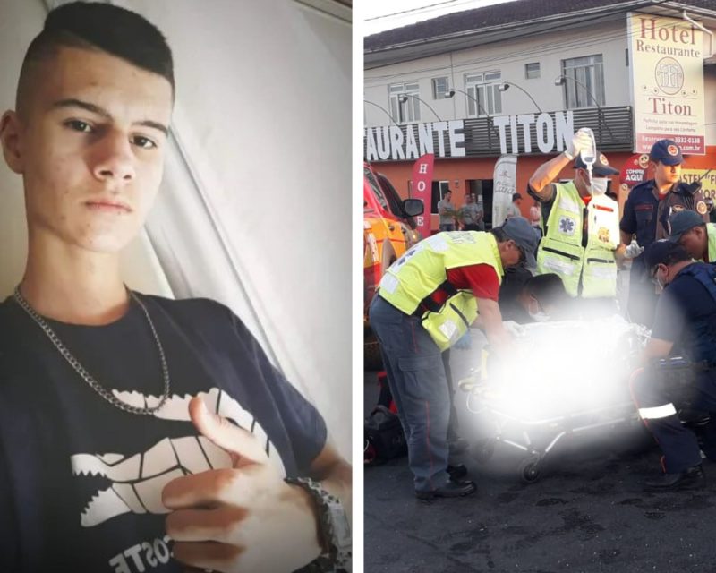 Jovem n&atilde;o resistiu aos ferimentos e morreu no hospital um dia ap&oacute;s acidente de tr&acirc;nsito em Gaspar – Foto: Redes sociais/Corpo de Bombeiros/ND