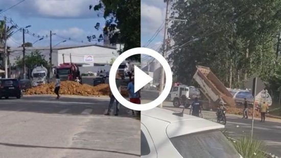 VÍDEO: Homem para carreta da alegria com arco e flecha e gera tumulto em SC