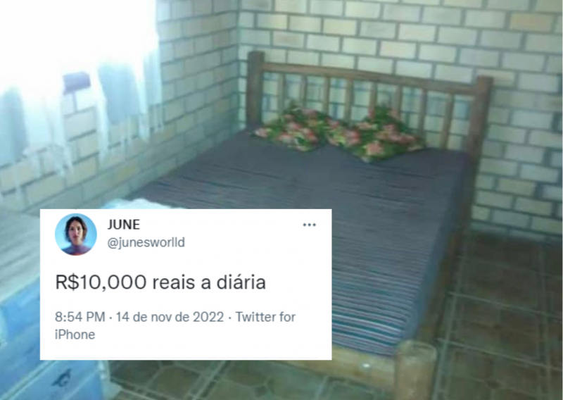 Di&aacute;rias de loca&ccedil;&otilde;es para o ver&atilde;o em Florian&oacute;polis viraram chacota nas redes sociais – Foto: @junesworlld/Twitter/Reprodu&ccedil;&atilde;o/ND