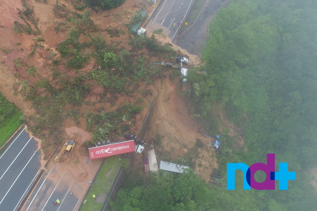 Cars were buried and trucks were swept away by the force of the landslide - Marcelo Tomaselli/NDTV
