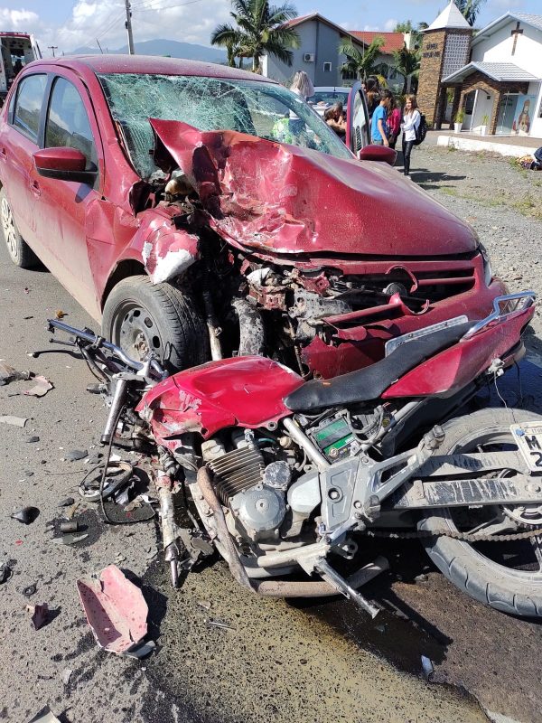 Motociclista de 26 anos morre em acidente no Alto Vale do Itaja&iacute; – Foto: Divulga&ccedil;&atilde;o/Corpo de Bombeiros de Ituporanga