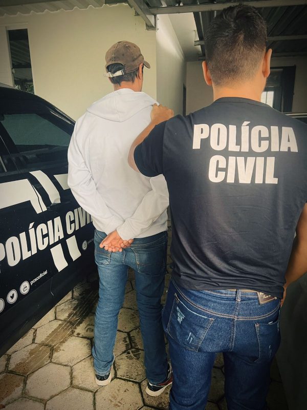 Suspeito de descumprir medida protetiva e estuprar ex-companheira &eacute; preso em Rodeio – Foto: Divulga&ccedil;&atilde;o/Pol&iacute;cia Civil