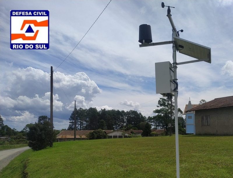 Rio do Sul ganha cinco novas esta&ccedil;&otilde;es meteorol&oacute;gicas – Foto: Divulga&ccedil;&atilde;o/Defesa Civil de Rio do Sul/ND