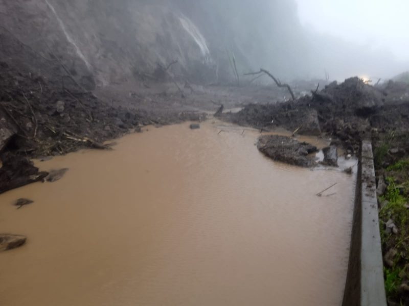 Inunda&ccedil;&otilde;es acometeram a Serra da Rocinha, no Sul de Santa Catarina – Foto: Reprodu&ccedil;&atilde;o/Defesa Civil