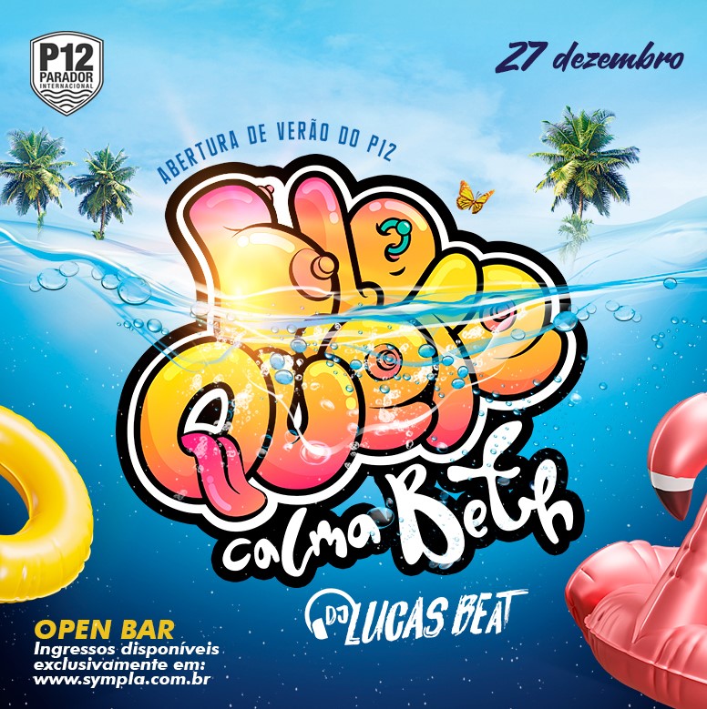 Abertura do ver&atilde;o no P12 ser&aacute; dia 27 de dezembro – Foto: Divulga&ccedil;&atilde;o