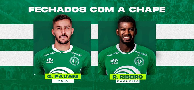 Chapecoense anuncia primeiros refor&ccedil;os – Foto: Reprodu&ccedil;&atilde;o/ACF/ND