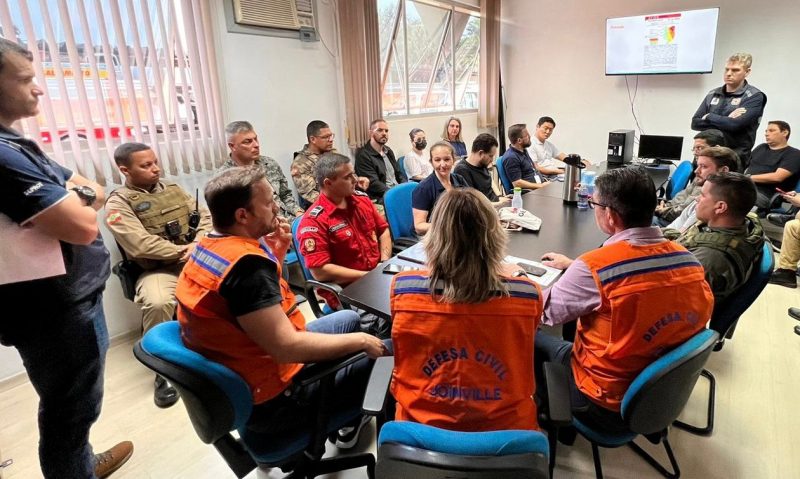 Gabinete de crise foi acionado para a tomada de medidas. – Foto: Prefeitura de Joinville