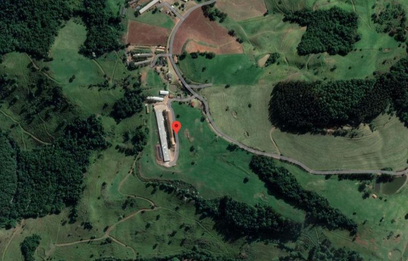 O duplo homic&iacute;dio foi registrado na noite de domingo (28), na linha Monte Belo. &mdash; Foto: Google Maps/Reprodu&ccedil;&atilde;o/ND