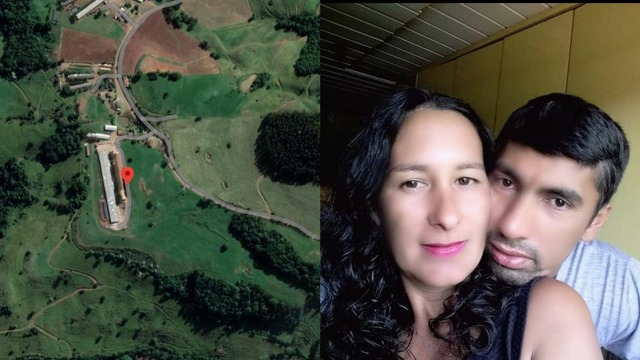 O casal foi morto ap&oacute;s uma troca de tiros no interior de Xaxim. &mdash; Foto: Google Maps/Internet/Reprodu&ccedil;&atilde;o/ND