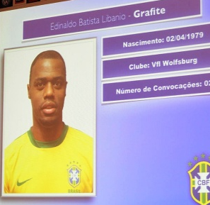 Grafite no tel&atilde;o da CBF – Foto: CBF