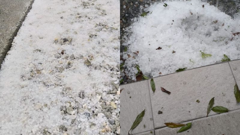 Registros feitos em Guabiruba e Brusque – Foto: Reprodu&ccedil;&atilde;o e Lara Vantzen/ND