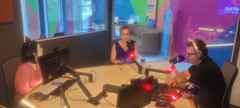 GIRO ND – Sabrina Aguiar, Matheus Furlan e a m&eacute;dica endocrinologista Tanise Balvedi Damas Foto: Produ&ccedil;&atilde;o NDFM