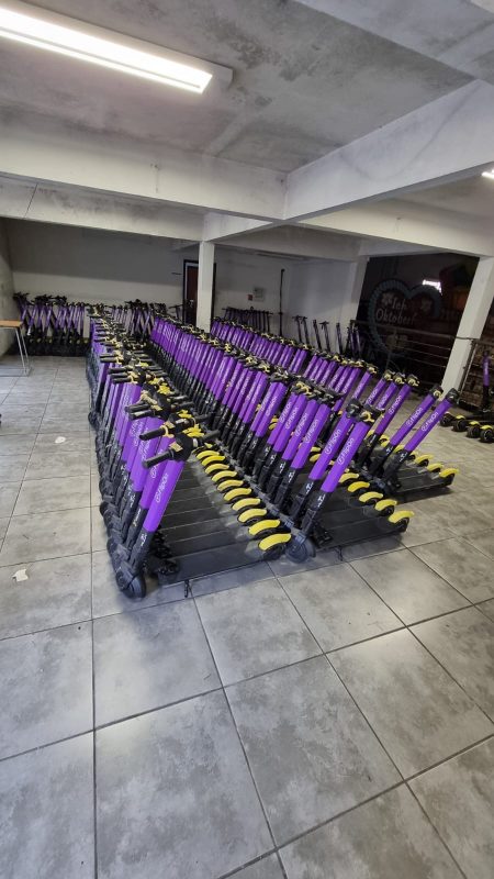 Frota que vai para Itaja&iacute; foi colocada nas ruas de Blumenau nesta quinta-feira (3) – Foto: Divulga&ccedil;&atilde;o/ND