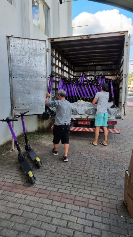 Frota de patinetes el&eacute;tricos para aluguel &eacute; ampliada em Blumenau – Foto: Divulga&ccedil;&atilde;o/ND