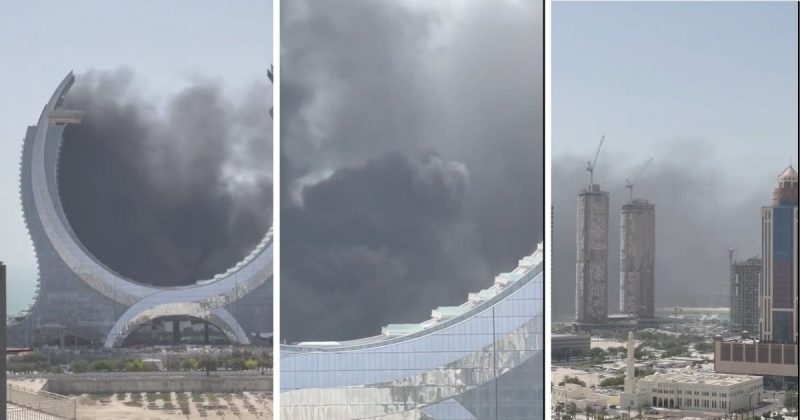 Incêndio atinge local próximo ao estádio Lusail, no Catar, palco de Argentina x México