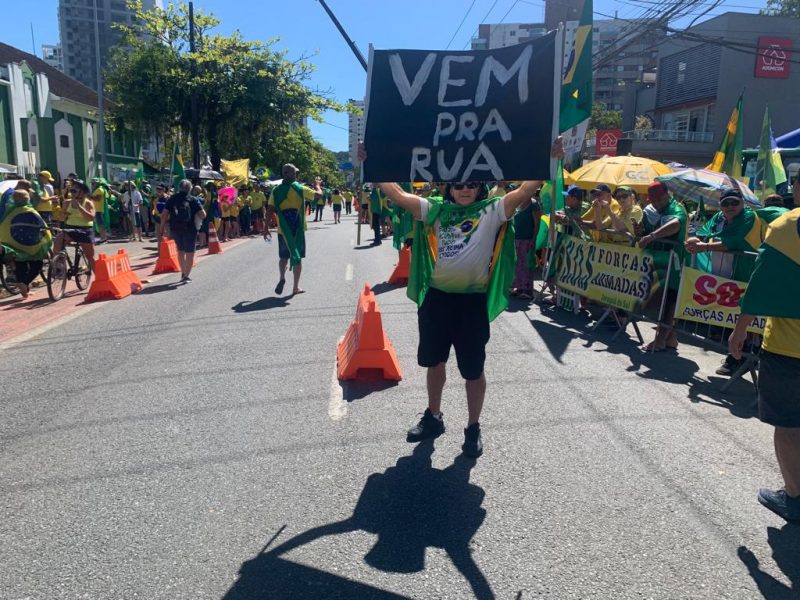 Ato em Joinville neste feriado – Foto: Lilian Tomazelli/Divulga&ccedil;&atilde;o