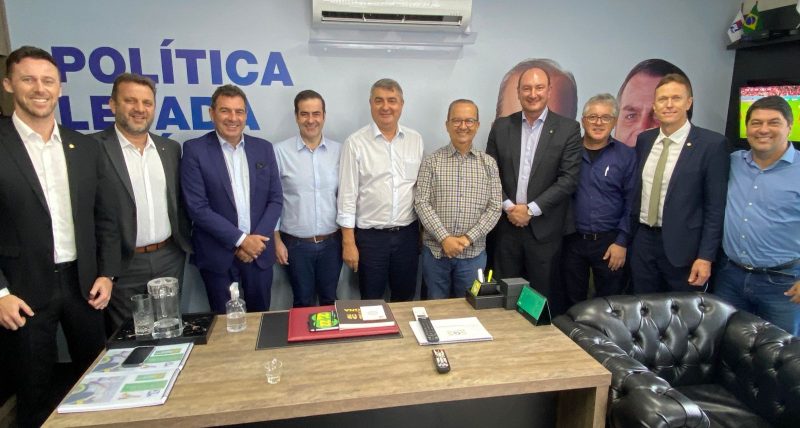 Governador eleito Jorginho Mello esteve com deputados do MDB nesta ter&ccedil;a-feira – Foto: Divulga&ccedil;&atilde;o/ND