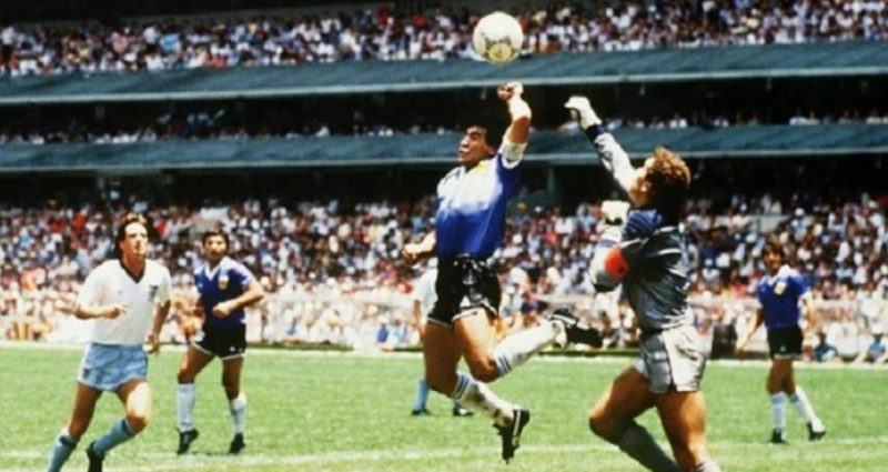La Mano de Dios é o nome dado por Maradona na Copa de 1986
