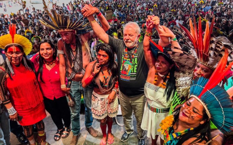 As lideran&ccedil;as ind&iacute;genas Kleber Karipuna, Eunice Kerexu, Yss&ocirc; Truk&aacute;, Eloy Terena e Weibe Tapeba agora tamb&eacute;m passam a integrar o GT Povos Origin&aacute;rios – Foto: Apib/Divulga&ccedil;&atilde;o/ND