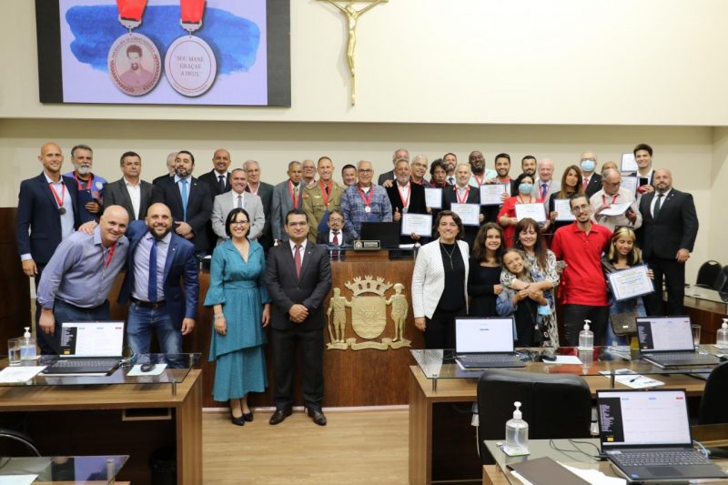 Legislativo da Capital homenageou 25 personalidades da Capital – Foto: CMF/Divulga&ccedil;&atilde;o/ND