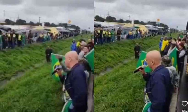 M&eacute;dico orienta manifestantes a fazer escudo humano com crian&ccedil;as, idosos e mulheres – Foto: Reprodu&ccedil;&atilde;o