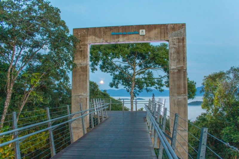 N&atilde;o h&aacute; previs&atilde;o para libera&ccedil;&atilde;o do acesso ao local – Foto: Prefeitura de Joinville/Divulga&ccedil;&atilde;o/ND