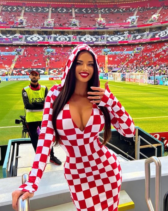 Ivana j&aacute; se tornou musa das arquibancadas na Copa do Mundo do Catar – Foto: Reprodu&ccedil;&atilde;o/Instagram/ND