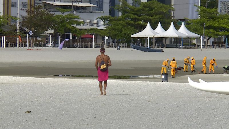 Na manh&atilde; desta sexta-feira (4), lagoa j&aacute; havia diminu&iacute;do – Foto: Leandro Lins/NDTV