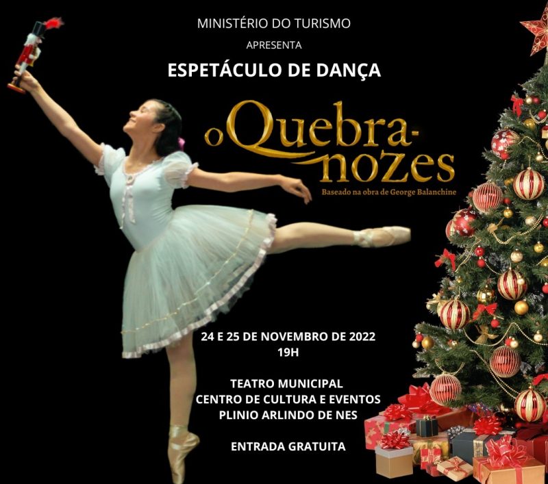 O espet&aacute;culo &ldquo;O Quebra Nozes&rdquo; ser&aacute; no Centro de Cultura e Eventos Pl&iacute;nio Arlindo De Nes. &mdash; Foto: Prefeitura de Chapec&oacute;/Reprodu&ccedil;&atilde;o/ND