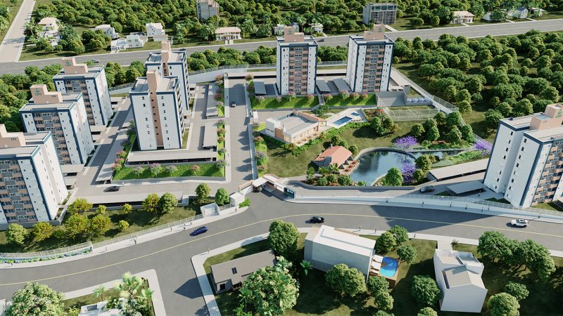 Por estar muito pr&oacute;ximo do centro de Crici&uacute;ma e oferecer um contato maior com a natureza, ele conta com o melhor dos dois mundos: a agilidade que o urbano pede e a calma vinda do lago natural – Foto: Divulga&ccedil;&atilde;o