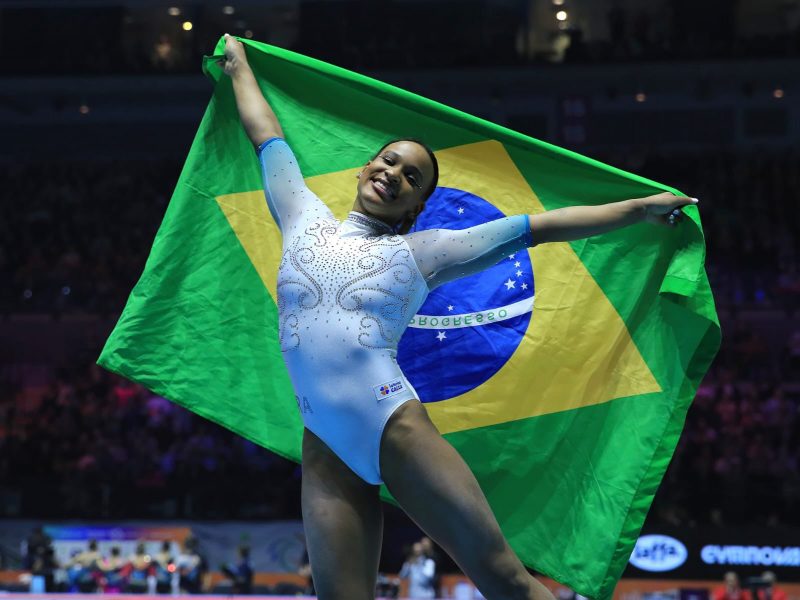 Rebeca Andrade representa o Brasil no Pan-Americano – Foto: Ricardo Bufolin/CBG/ND