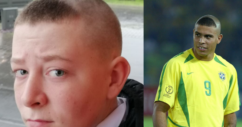 Estudante &eacute; proibido de entrar em escola ap&oacute;s fazer corte inspirado em Ronaldo Fen&ocirc;meno – Foto: Reprodu&ccedil;&atilde;o/ND
