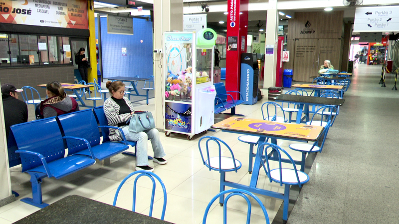 Rodovi&aacute;ria parada em Crici&uacute;ma – Foto: Leo Martins/NDTV