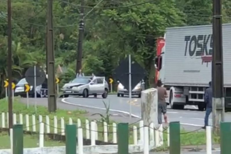 Em Joinville, houve acidente na SC-418 – Foto: Internet/Reprodu&ccedil;&atilde;o