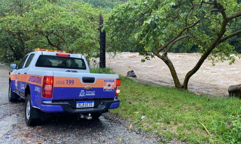 Defesa Civil monitora a possibilidade de fortes chuvas – Foto: Prefeitura de Joinville/Divulga&ccedil;&atilde;o