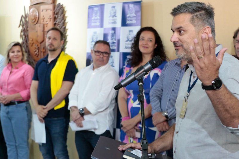 Secret&aacute;rio Andr&eacute; Mattos, entende que os jogos s&atilde;o fomento ao desporto universit&aacute;rio local. – Foto: Prefeitura de Joinville