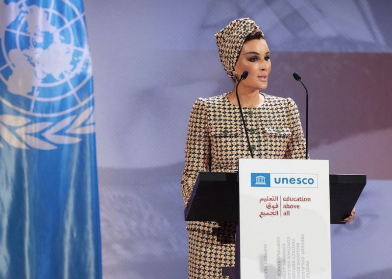 Moza bint Nasser &eacute; conhecida por ser uma defensora da educa&ccedil;&atilde;o – Foto: Instagram @mozabintnasser/Reprodu&ccedil;&atilde;o/ND