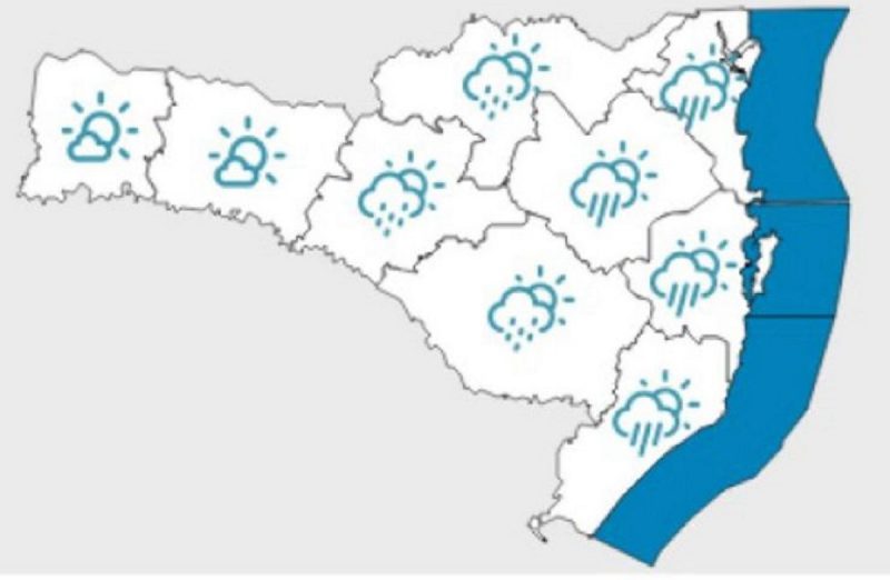 Terça feira trará risco de deslizamentos, alagamentos e enxurradas no Estado – Foto: Defesa Civil/ SC