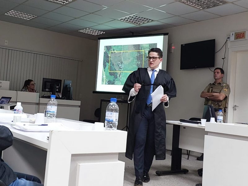 O advogado respons&aacute;vel pelo caso, Marcelo De Maman Furtado, atuou no julgamento. &mdash; Foto: TJSC/Reprodu&ccedil;&atilde;o/ND