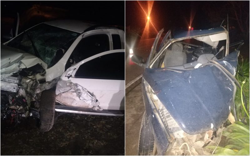 Acidente foi registrado na SC-477. – Foto: PMRv/Divulga&ccedil;&atilde;o/ND