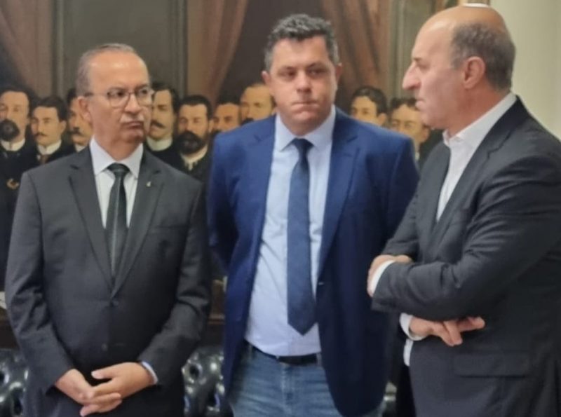 Governador eleito, Jorginho Mello e deputados Jos&eacute; Milton Scheffer e Ivan Naatz – Foto: Divulga&ccedil;&atilde;o/ND