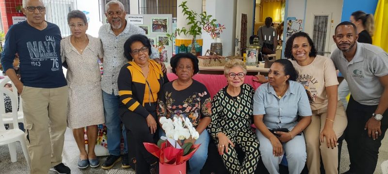 Jackson, Debora, Ludmar, Vera, Elizabeth, Maria Aparecida, Wylson (Sabarah), Dinalva da Cruz ( amiga da fam&iacute;lia) e Ivan, que estavam presentes – Foto: PMF/Divulga&ccedil;&atilde;o/ND