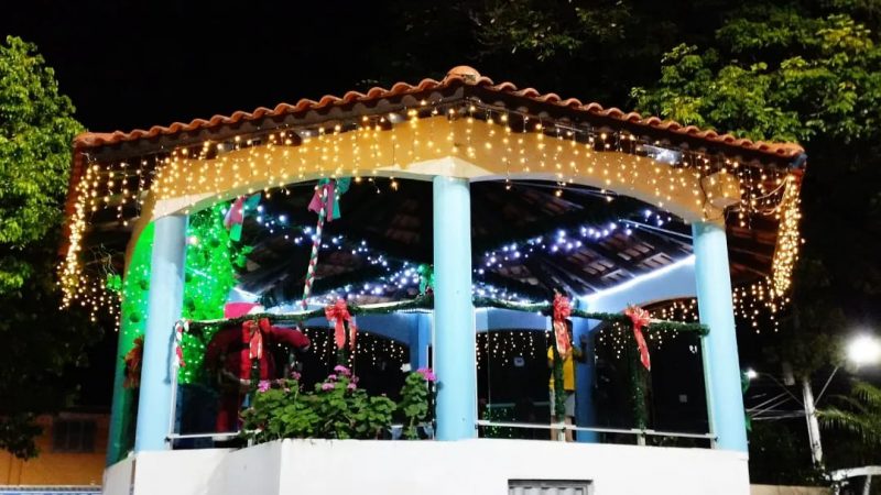 O p&uacute;blico tomou as depend&ecirc;ncias da pra&ccedil;a e saudou o bom velhinho, que distribuiu balas e doces para a alegria das crian&ccedil;as.