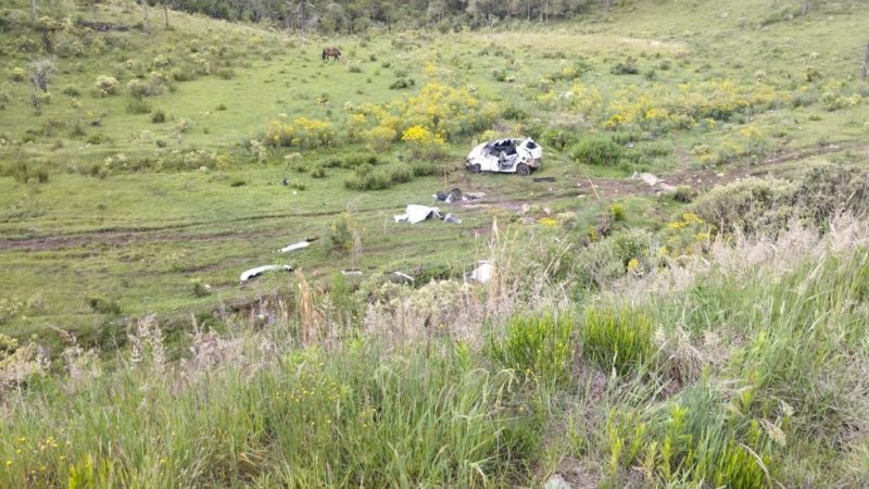 Ve&iacute;culo estava 31 metros longe da pista – Foto: PMRV/Divulga&ccedil;&atilde;o/ND