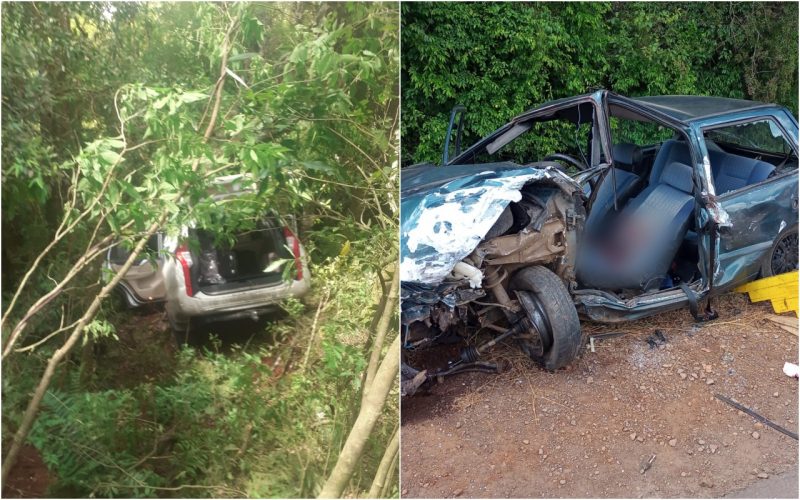 Acidente deixou um jovem em estado grave. – Foto: Corpo de Bombeiros/Divulga&ccedil;&atilde;o/ND