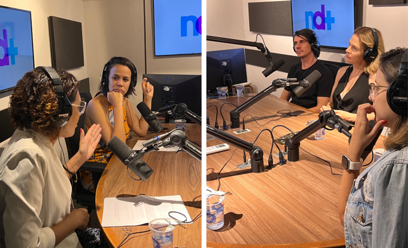 Gravação podcast aDiversa sobre etarismo