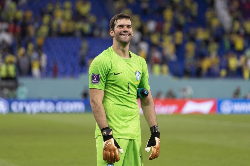 Alisson não sofreu sequer uma finalização no alvo na Copa do Mundo