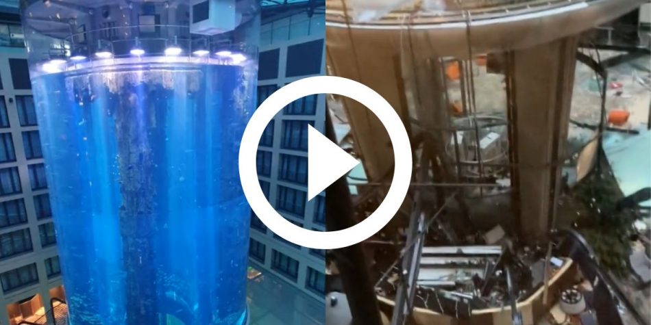 Giant aquarium with 1 million liters of water exploded in Germany; see ...